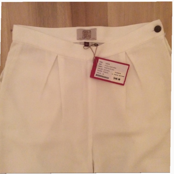 T.ba Life Hi-Rise Crepe White Pants 38 - Picture 6 of 7